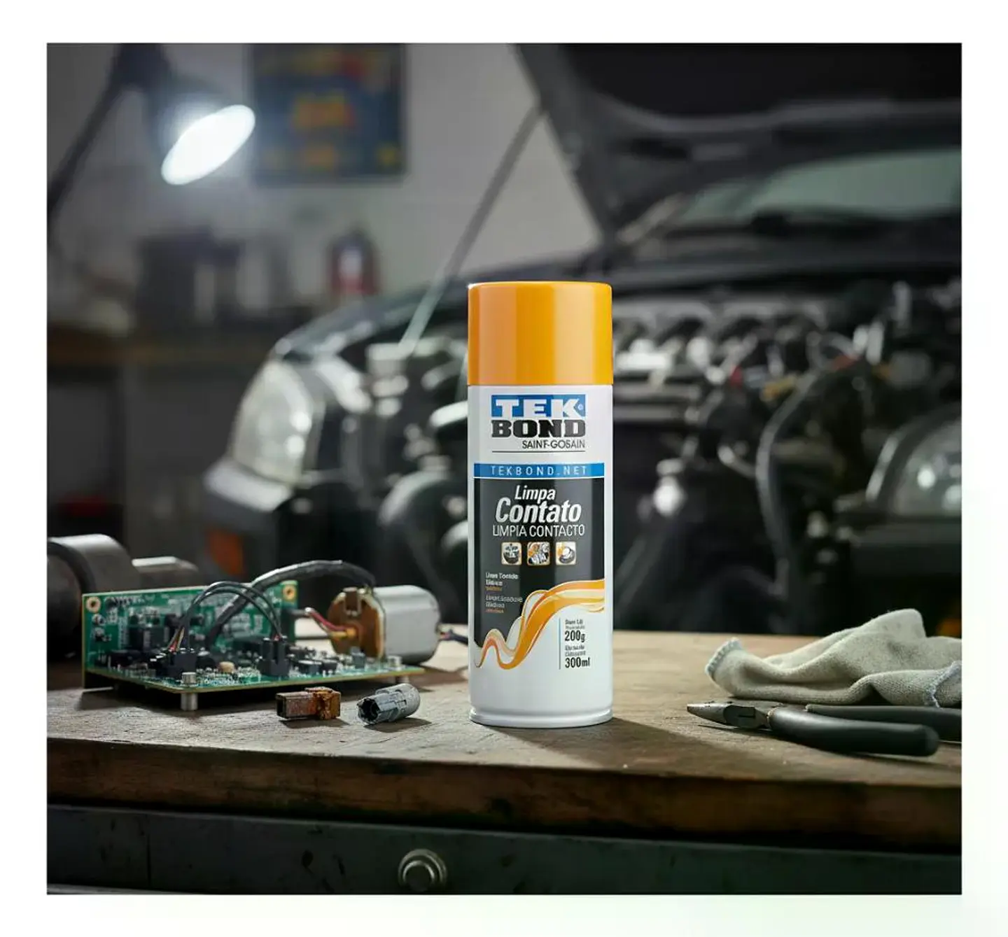 Limpia Contacto Eléctricos En Spray 300 Ml Tekbond  Transparente 1