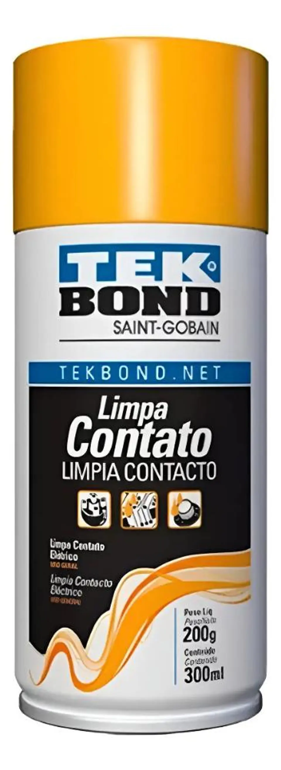 Limpia Contacto Eléctricos En Spray 300 Ml Tekbond  Transparente 2