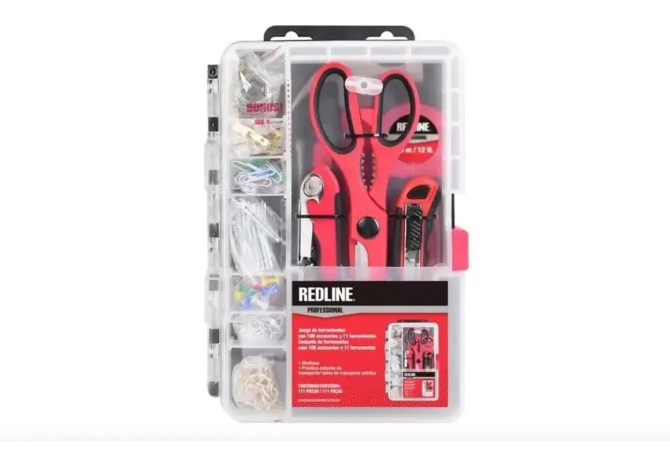 Set De 11 Herramientas Manuales Redline + 100 Accesorios 2
