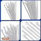 Set De 100 Amarras Plasticas Wadfow 4.8x300 Mm 22 Kg Blanco Blanco - Miniatura 4