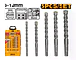 Set Brocas Sds Plus Para Concreto 5 Piezas Industrial 6-12mm - Miniatura 2