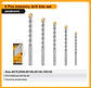 Set Brocas Para Concreto Cemento Ladrillo 5 Pz 4-10 Mm Ingco - Miniatura 5