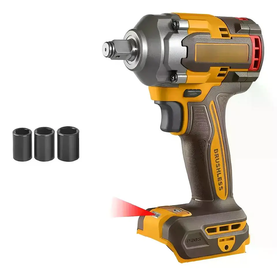 Pistola Llave De Impacto Bl 20v 400 Nm 1/2 Ingco Ciwli20401 Naranja 20v 50 Hz / 60 Hz 2