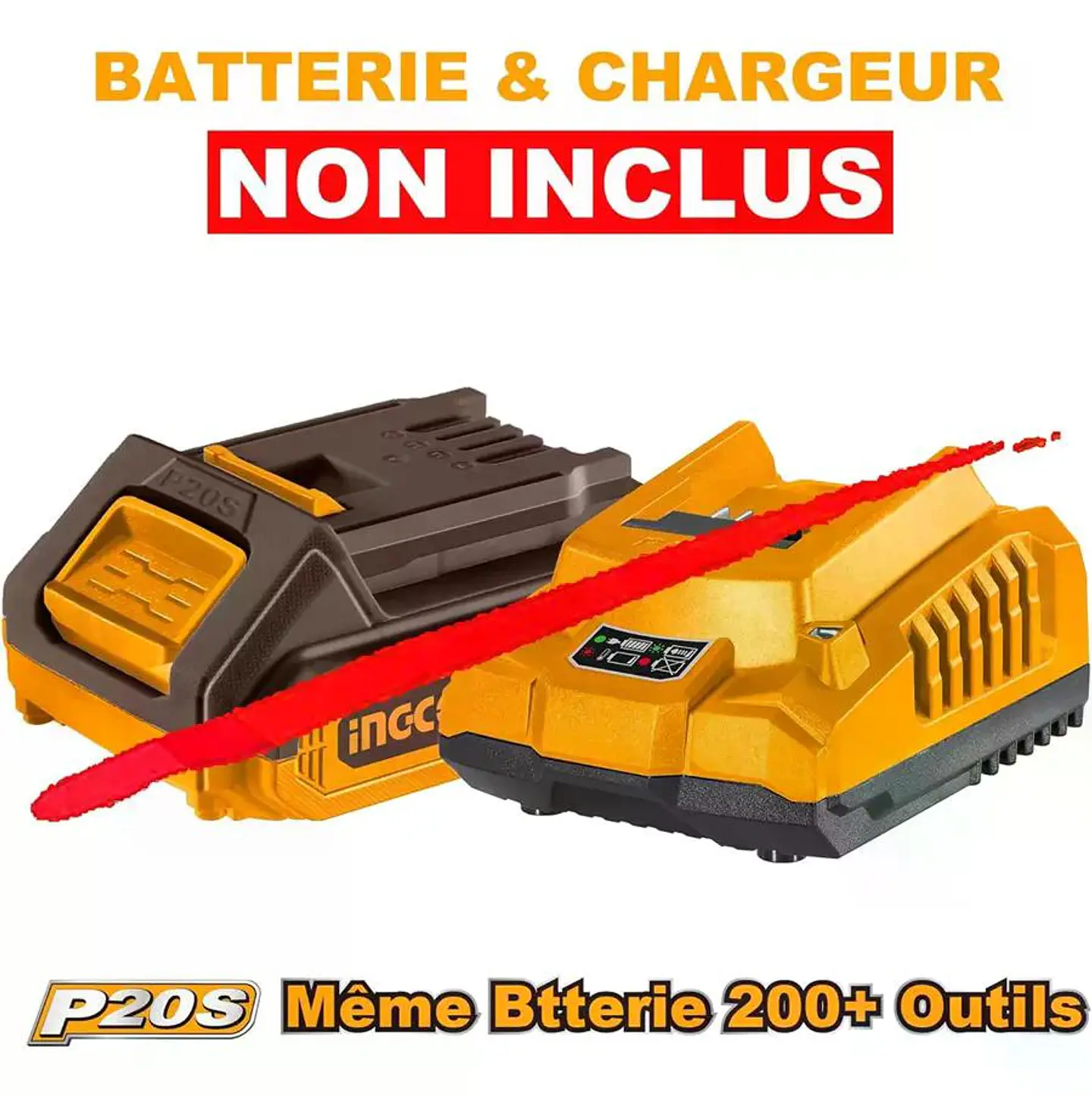 Pistola Llave De Impacto Bl 20v 400 Nm 1/2 Ingco Ciwli20401 Naranja 20v 50 Hz / 60 Hz 8