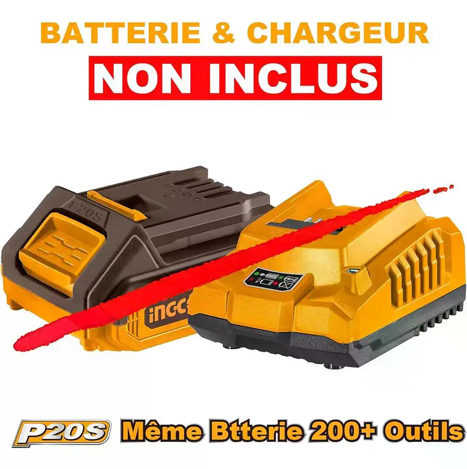 Pistola Llave De Impacto Bl 20v 400 Nm 1/2 Ingco Ciwli20401 Naranja 20v 50 Hz / 60 Hz 8