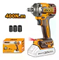 Pistola Llave De Impacto Bl 20v 400 Nm 1/2 Ingco Ciwli20401 Naranja 20v 50 Hz / 60 Hz - Miniatura 10