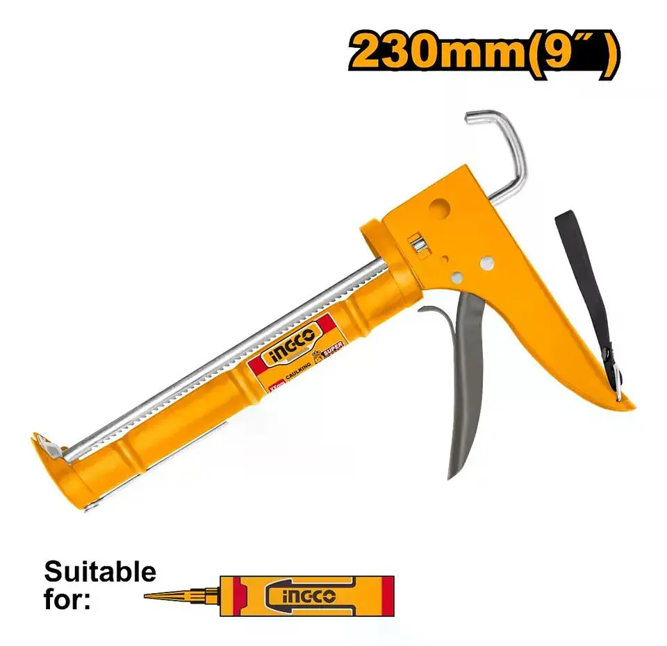Pistola Para Silicona En Pomo Calafatera Ingco 230 Mm / 9 Pu 2