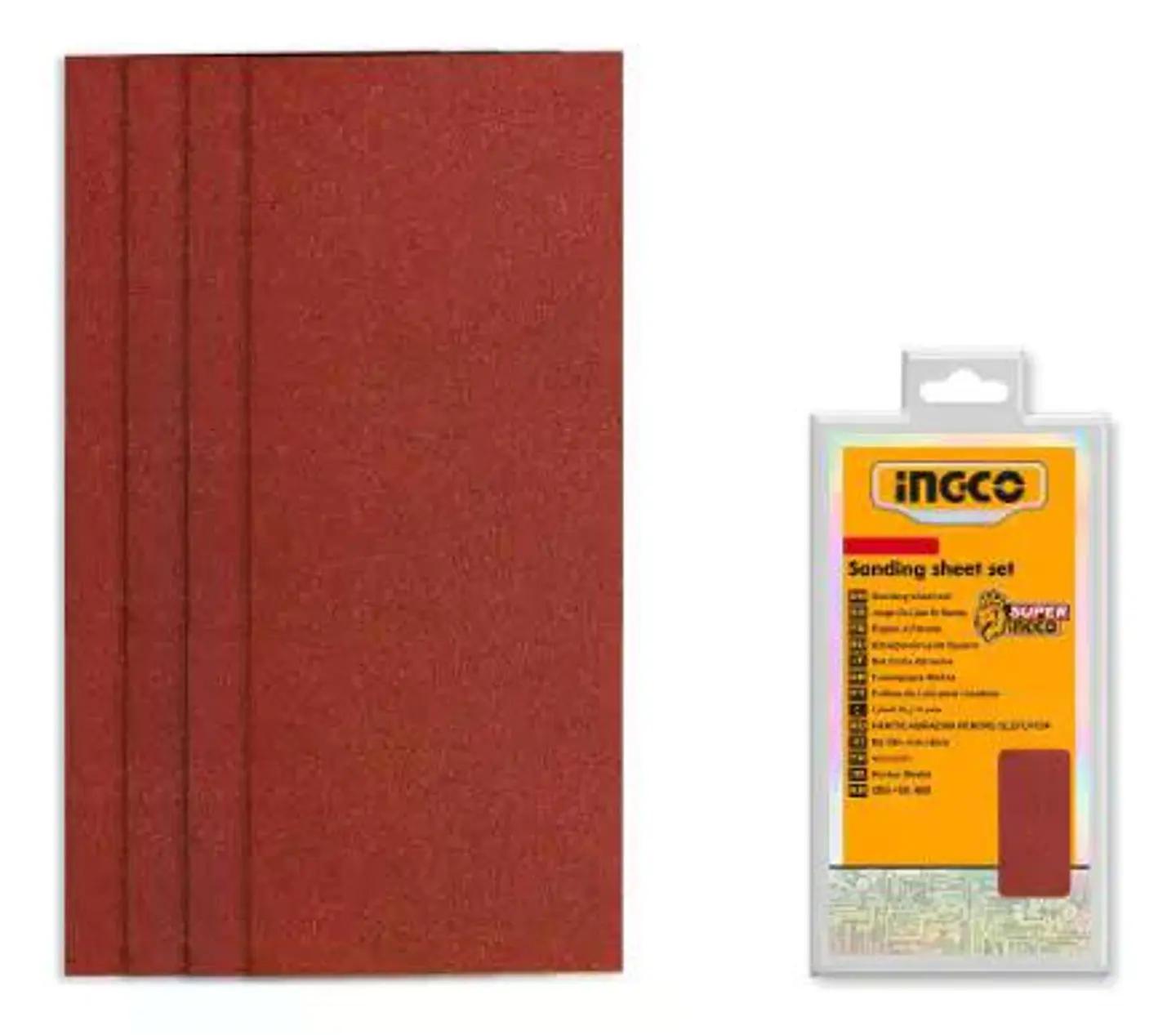 Set 50 Lijas P40 P80 P120 P180 Ingco 90x231 Mm Akfs2401012 0 1