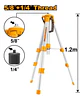 Tripode Para Nivel Laser 1,2 M 5/8 Y 1/4 Pul Ingco Hllt01152 - Miniatura 2