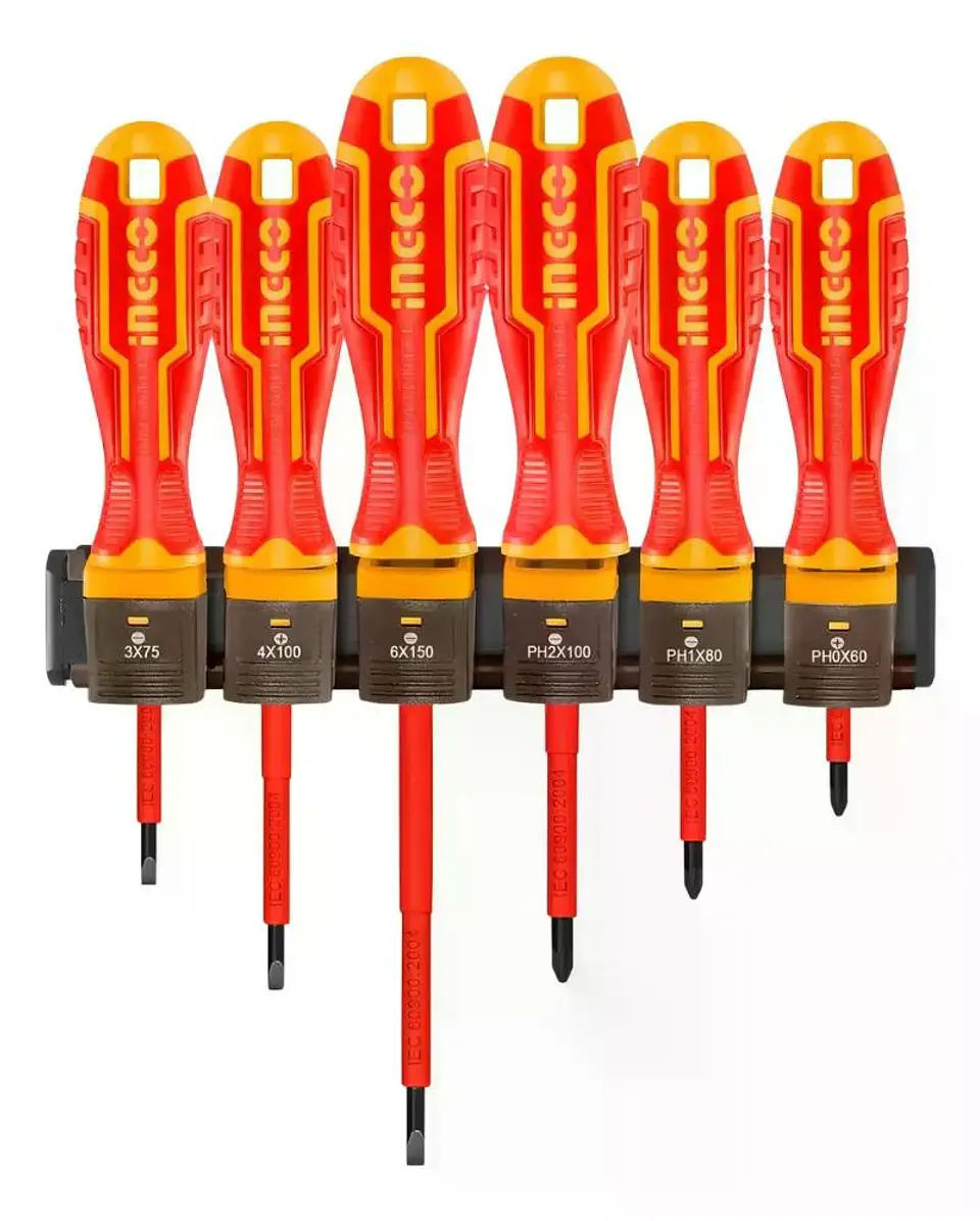Set Destornilladores Electricos Aislado 6pcs Ingco Hkisd0608 14