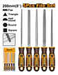 Set De Limatones Para Metal 5 Piezas Ingco - Miniatura 8