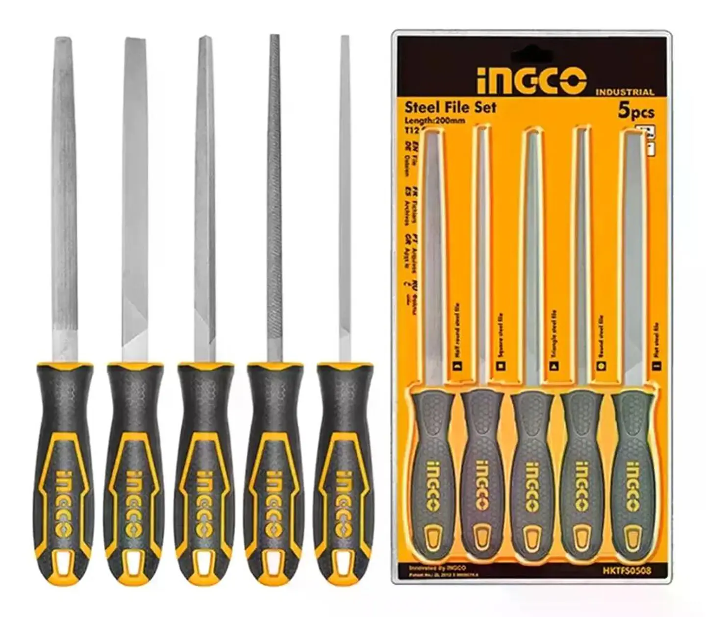 Set De Limatones Para Metal 5 Piezas Ingco 9