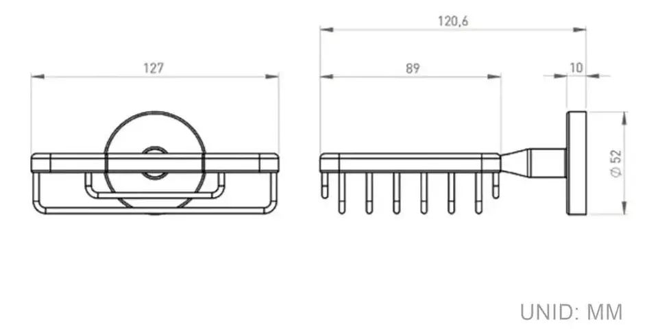 Jabonera Acero Inoxidable Para Baño Plateado Swertt Taumm Plateado 5