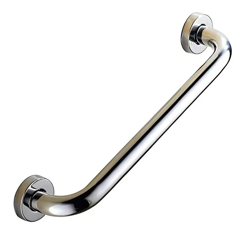Barra Seguridad Recta Ducha Baño 60 Cm X 3,2 Cm Inoxidable Plateado Gris 8