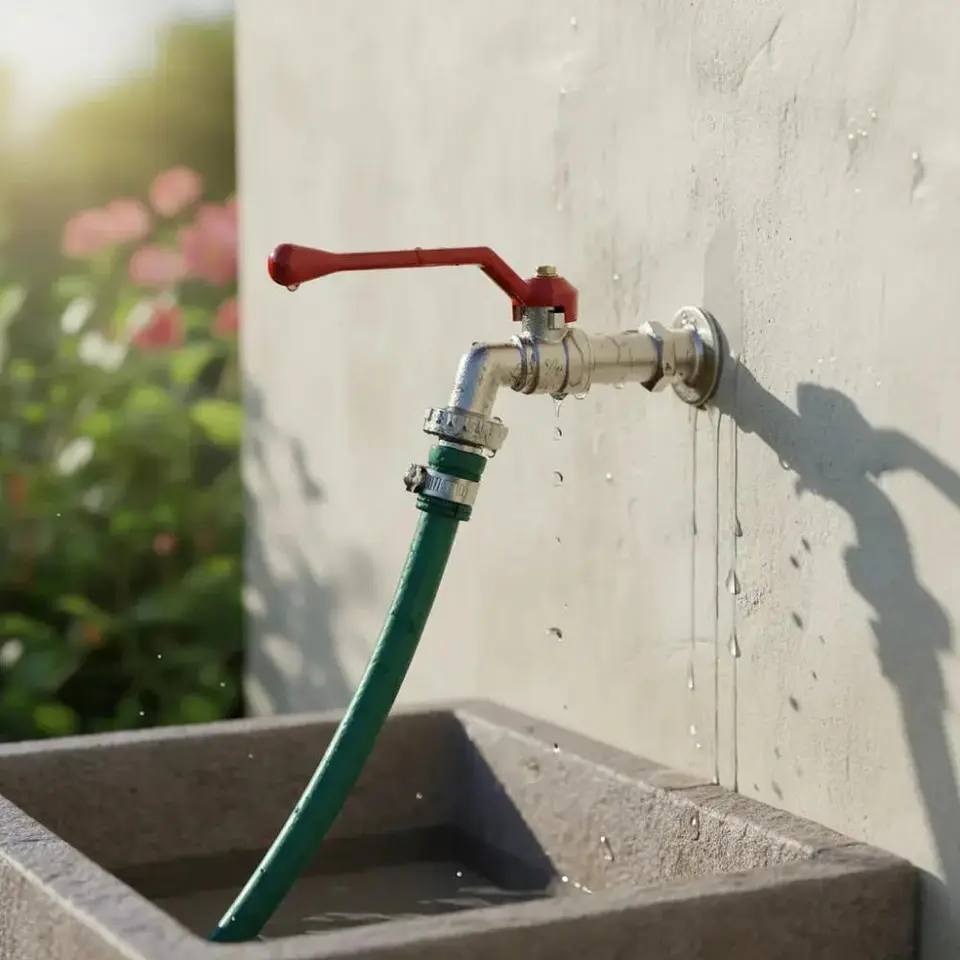 Llave Jardín Lavadero Zamak 1/2 Pulgada 9