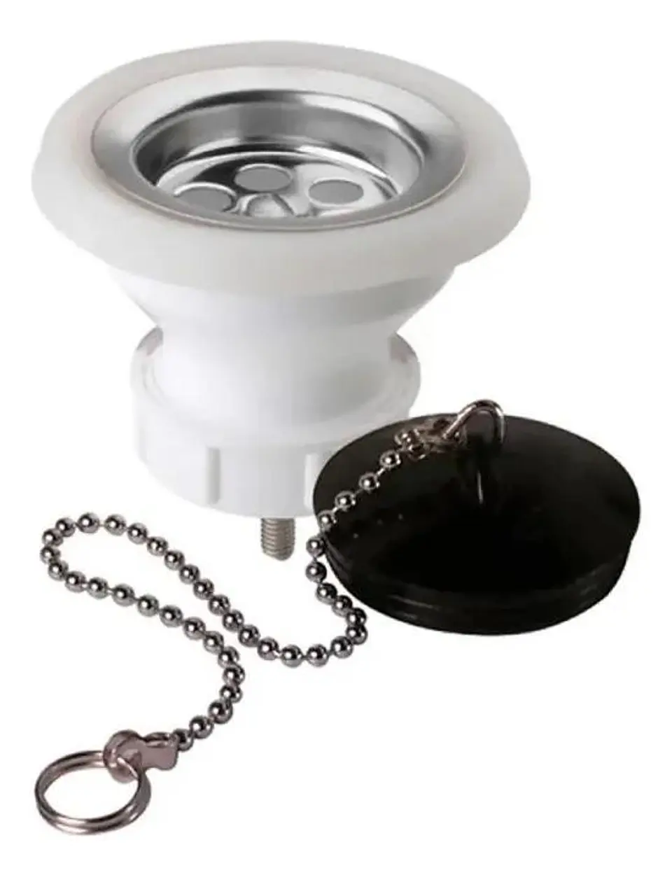 Desague Lavatorio 1.1/4 Pulgadas Plastico Taumm Blanco Blanco 6