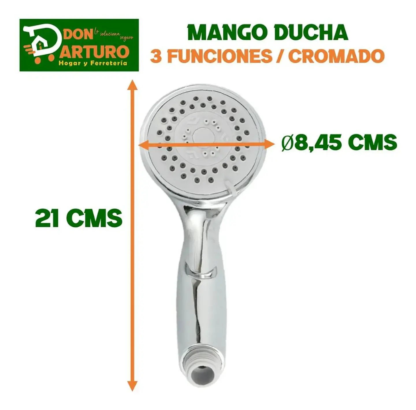 Mango Ducha Maneral Challa Cromado 1/2 He Freiburg Taumm Plateado Cromado Plata Cromado 6