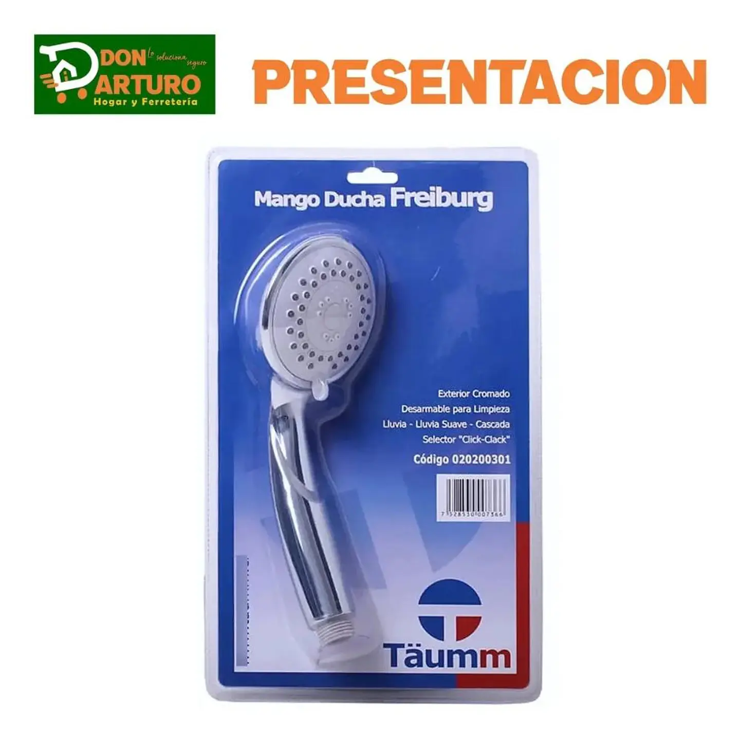 Mango Ducha Maneral Challa Cromado 1/2 He Freiburg Taumm Plateado Cromado Plata Cromado 8
