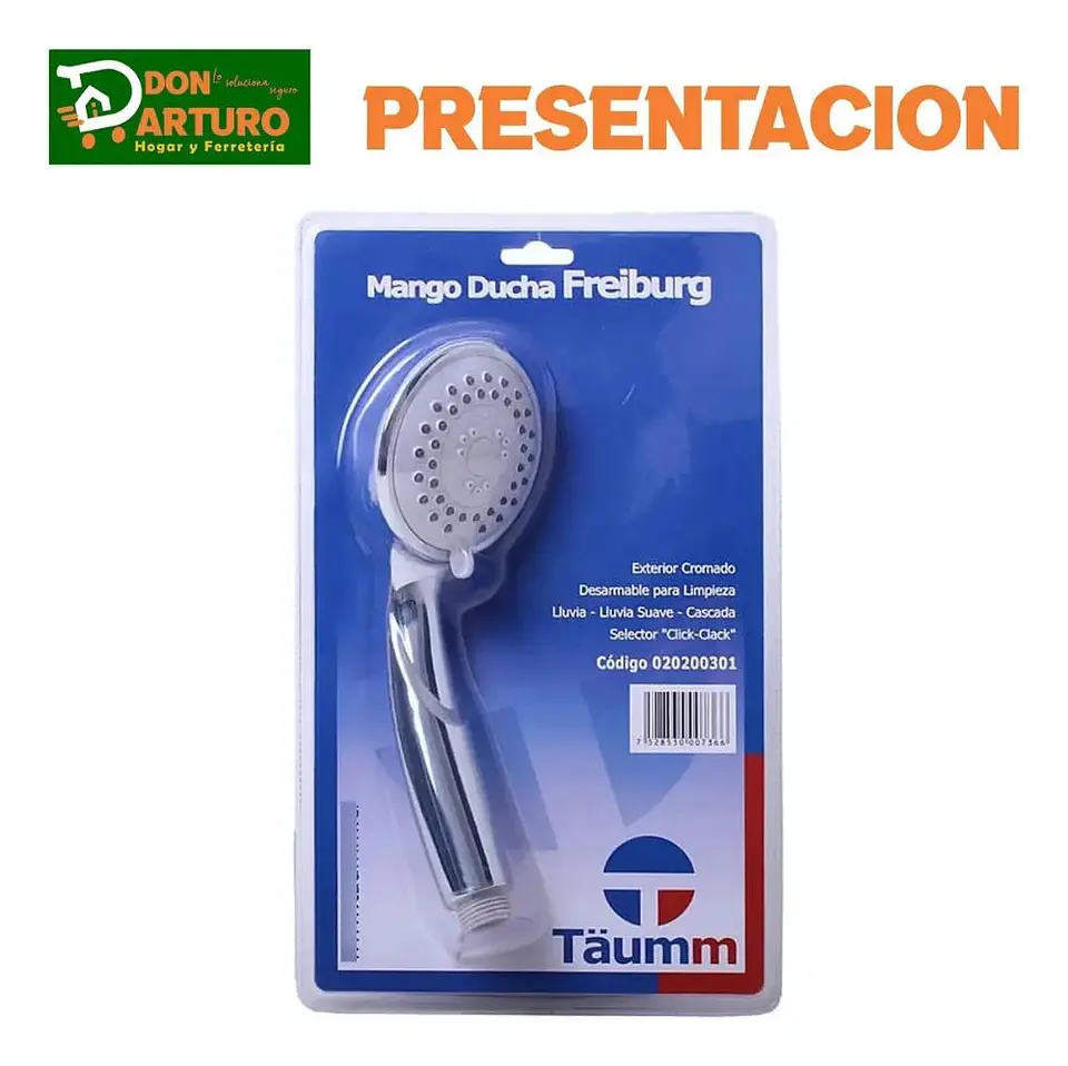 Mango Ducha Maneral Challa Cromado 1/2 He Freiburg Taumm Plateado Cromado Plata Cromado 8