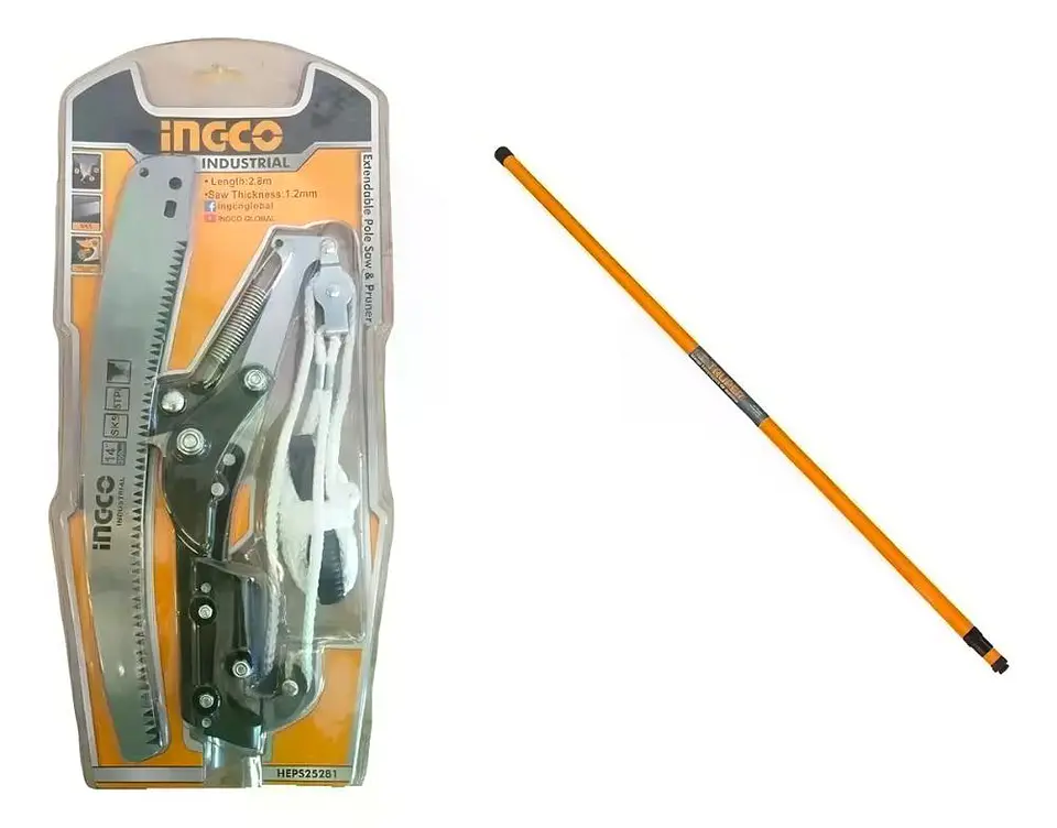 Podador Altura Tijera Serrucho Arboles Ramas Con Mango Ingco 13
