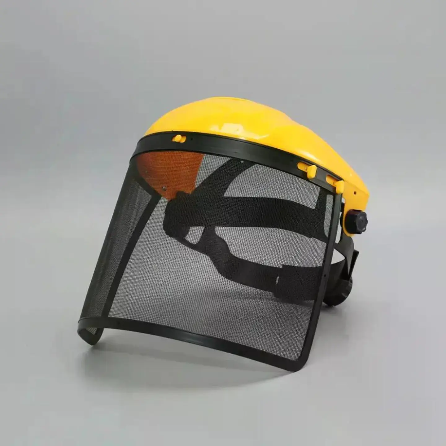 Careta Mascara Seguridad Ingco Industrial De Malla Hfspc21 Naranjo/negro 11