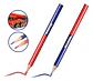 Set De 12 Lápiz Carpintero Bicolor Azul/rojo Wadfow Wmq2512 Azul - Miniatura 4