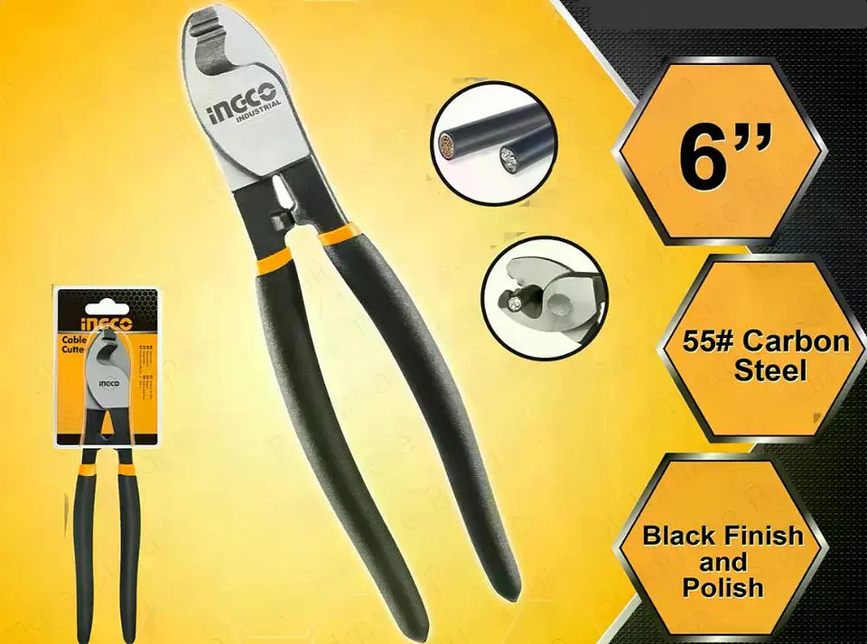 Alicate Corta Cables 6 Pulgadas Ingco 10