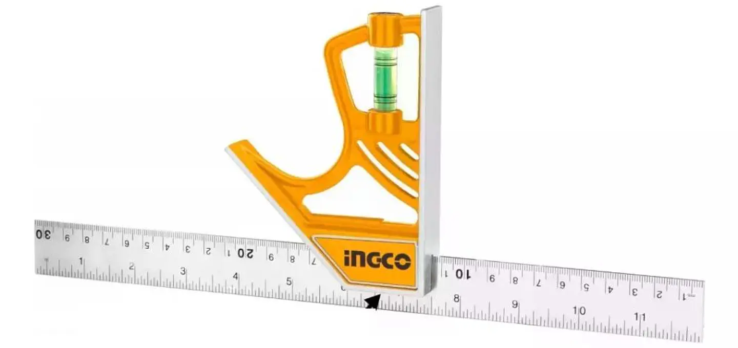 Escuadra De Combinación Magnética Ingco 300mm Naranja Naranja Oscuro 10