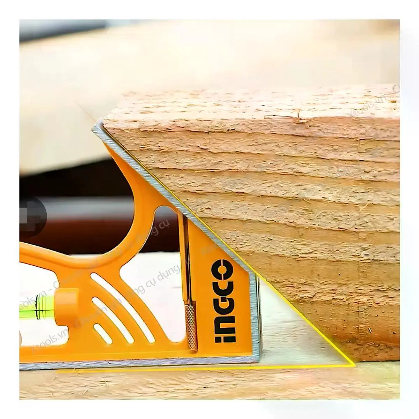 Escuadra De Combinación Magnética Ingco 300mm Naranja Naranja Oscuro 15