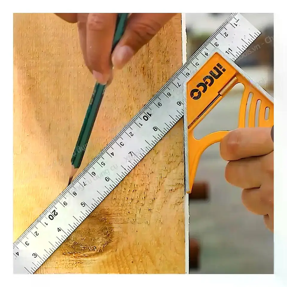 Escuadra De Combinación Magnética Ingco 300mm Naranja Naranja Oscuro 16