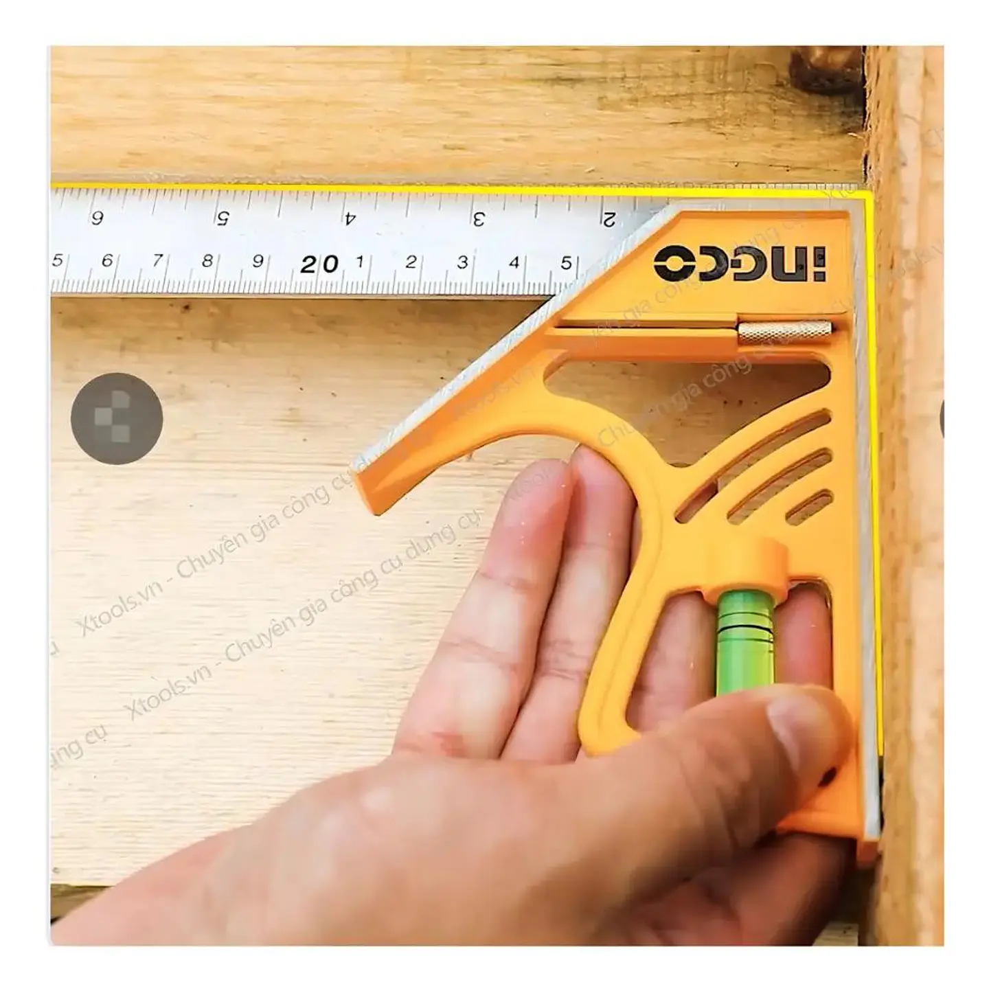 Escuadra De Combinación Magnética Ingco 300mm Naranja Naranja Oscuro 18