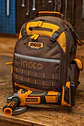 Mochila Porta Herramienta Industrial Ingco 46x38x17 Hbp01028 Naranjo/café - Miniatura 16