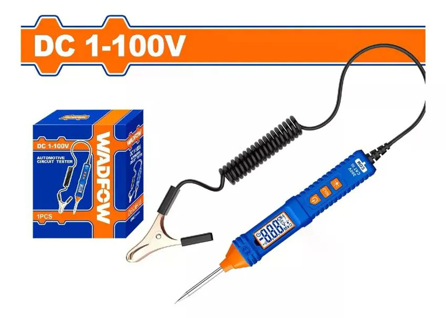Probador De Corriente Automotriz Wadfow Dc 1-100v Wtp5501 10