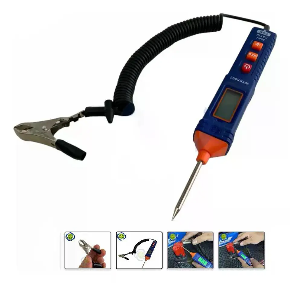 Probador De Corriente Automotriz Wadfow Dc 1-100v Wtp5501 13