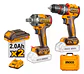 Kit Combo Ingco 20v Taladro Percutor 66nm + Llave De Impacto - Miniatura 11