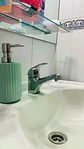 Llave Monomando Lavatorio Colomba Taumm Cromado Plateado Plateado Cromado - Miniatura 12
