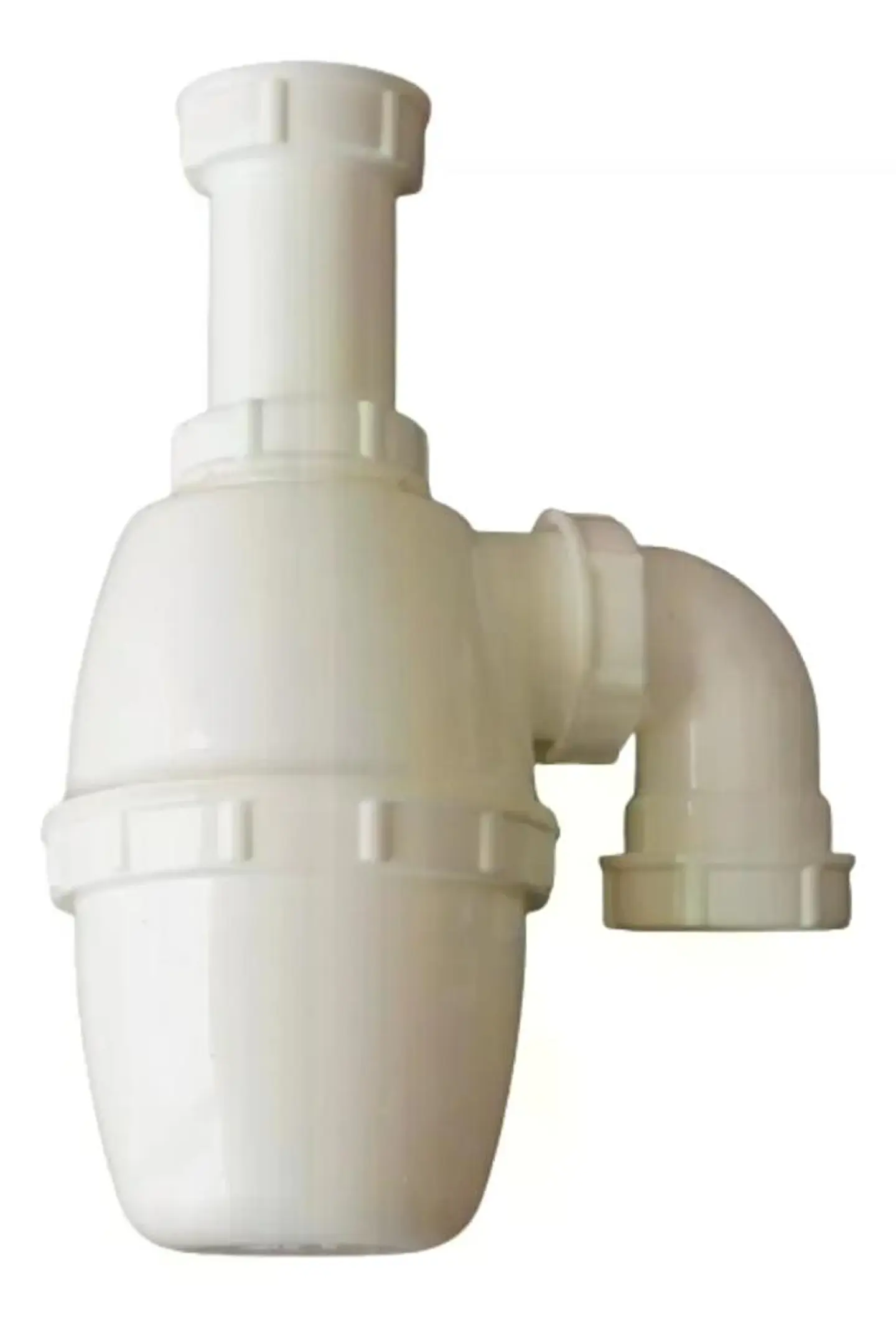 Sifon 1.1/4 - 1.1/2 Plastico Con Codo Salida Taumm Blanco 4
