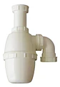 Sifon 1.1/4 - 1.1/2 Plastico Con Codo Salida Taumm Blanco - Miniatura 4