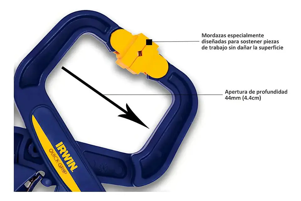 Prensa De Mano Handi Clamp 38mm 1.5 Irwin Quick-grip 59100cd 11