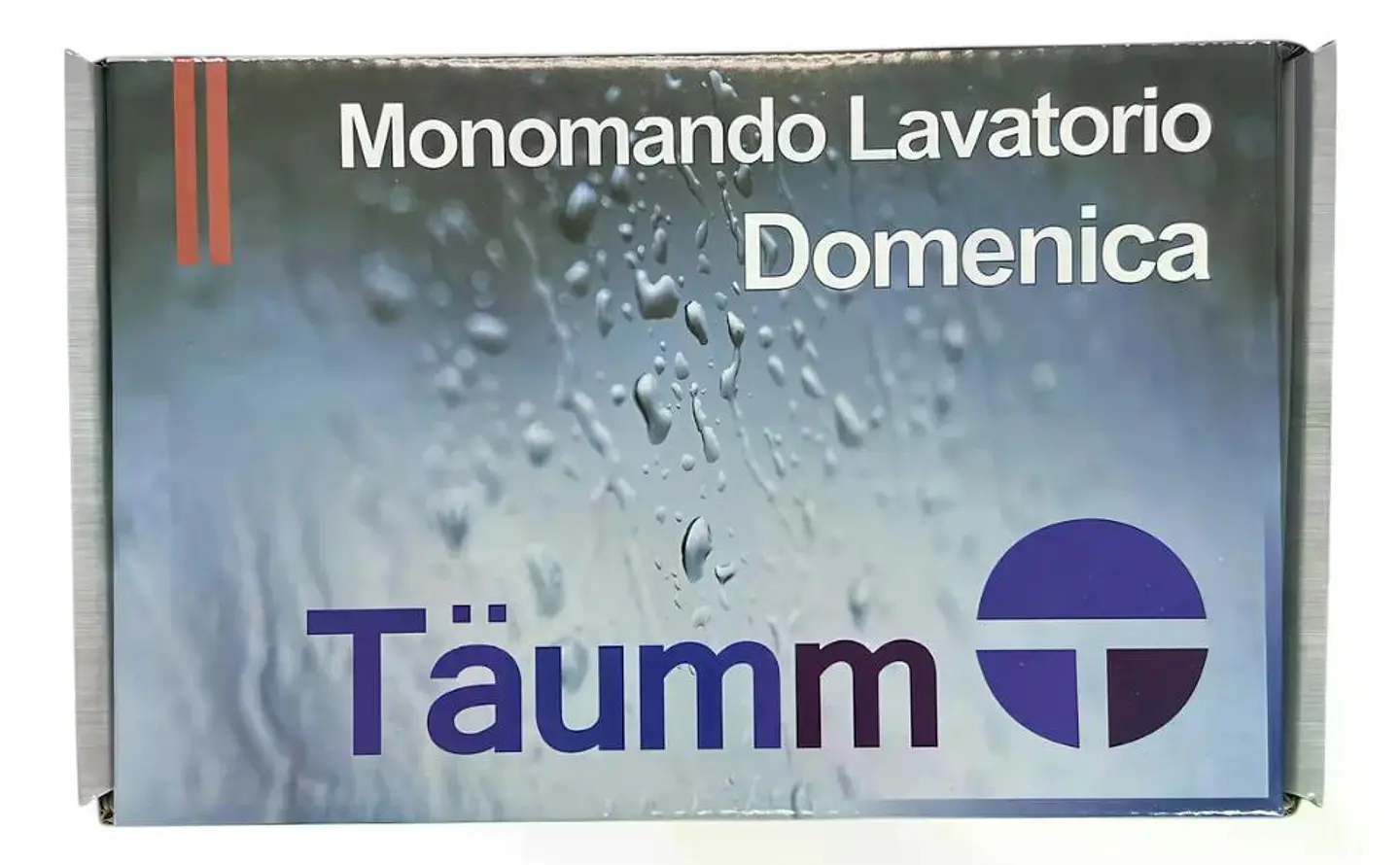 Llave Monomando Lavatorio Domenica Taumm Blanco Cromado 7