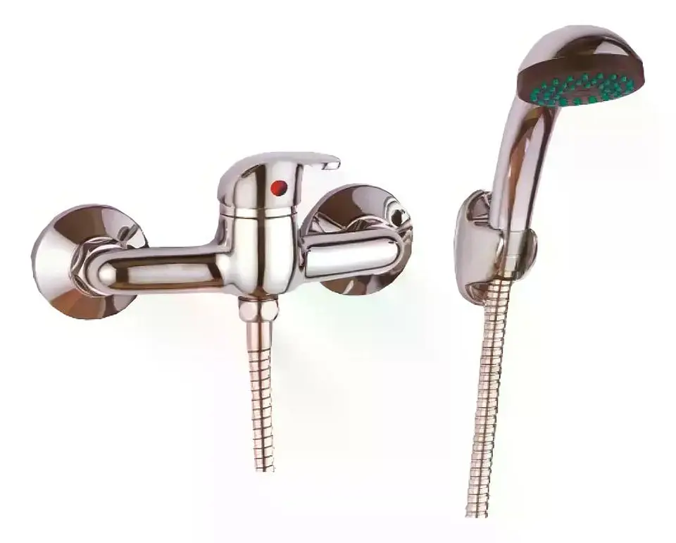 Llave Monomando Ducha Colomba Acabado Cromado Color Plateado Plata Cromado 8