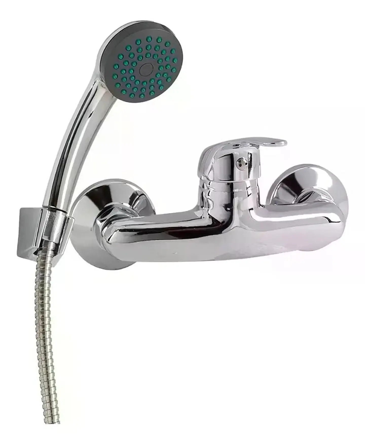 Llave Monomando Ducha Colomba Acabado Cromado Color Plateado Plata Cromado 9