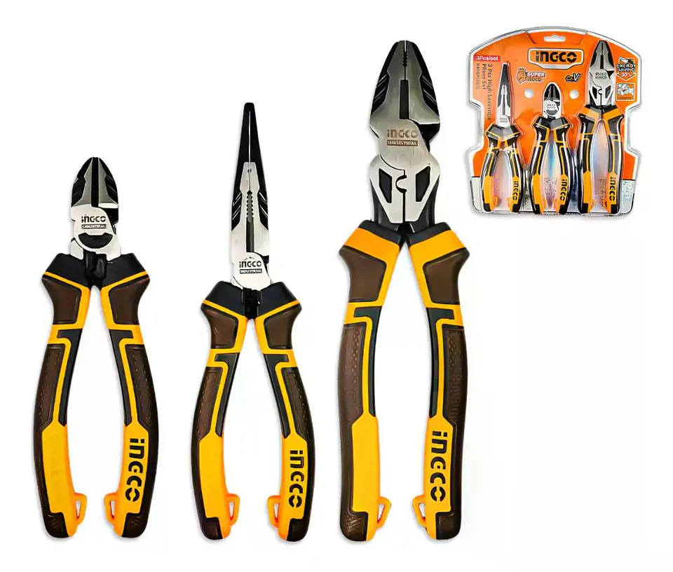 Set Juego De 3 Alicates Ingco Industrial 2832 Alta Resistenc 5