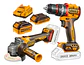 Set Kit Taladro Y Esmeril Bl Inalamb 20v Ingco + 2 Bat + Acc - Miniatura 11
