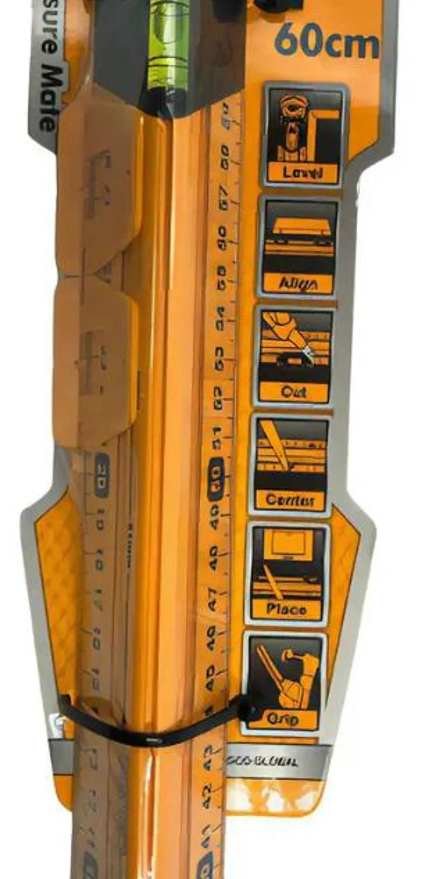 Regla Con Nivel De Burbuja Ingco 60 Cm Hsr36003 Multiuso 7