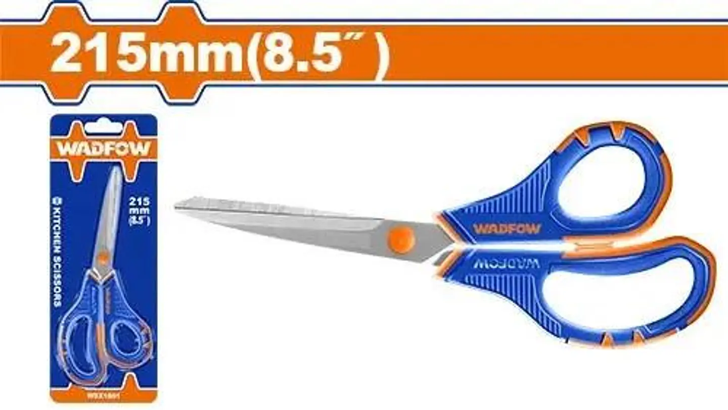 Tijera Universal 215 Mm 8.5 Pulgadas Acero Inox Wadfow Azul 9