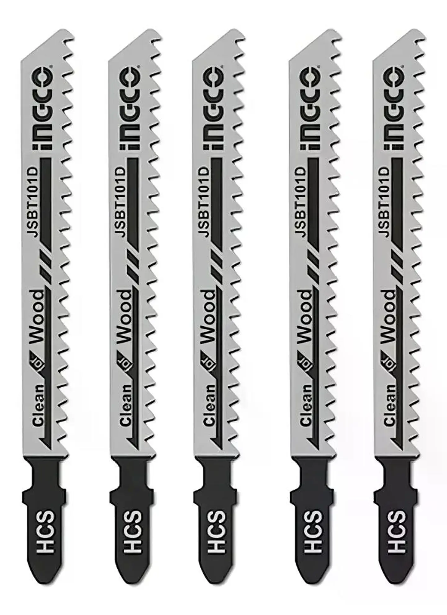 Set Jgo De Hojas Para Sierra Caladora P/ Madera 5 Pcs Ingco 6
