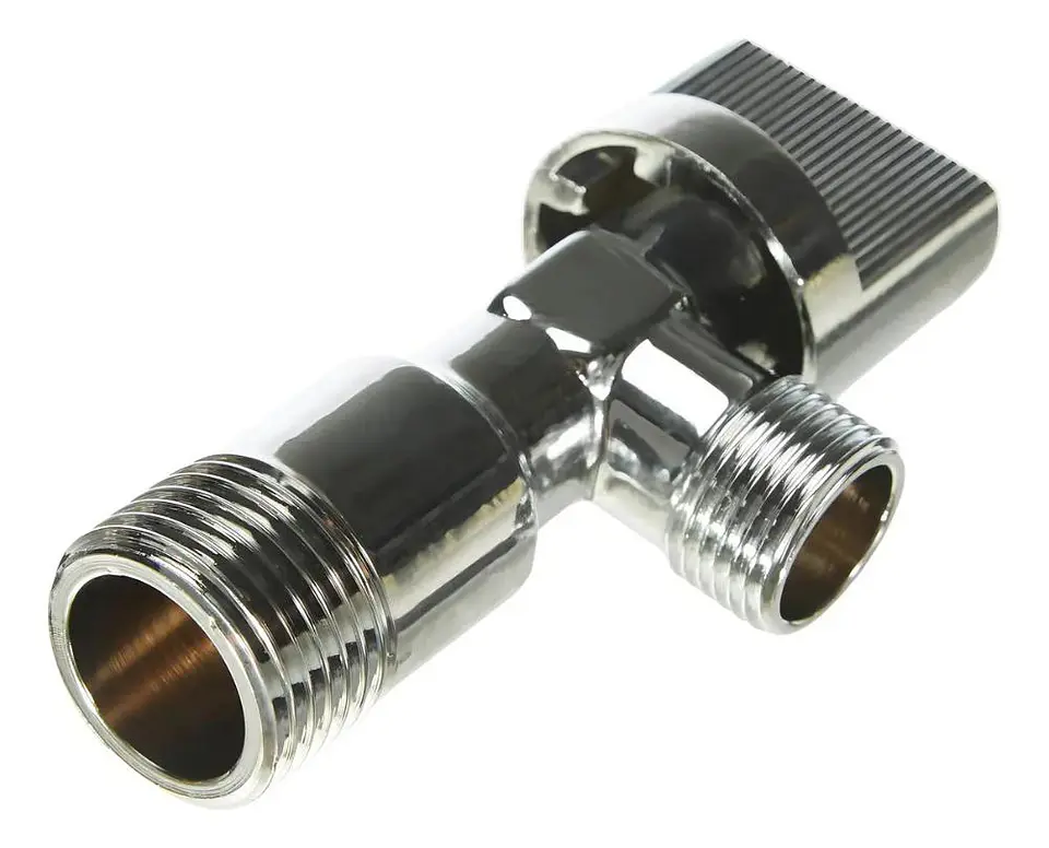Llave Angular He-he 1/2 Pulgadas Taumm Con Adorno Pared 6