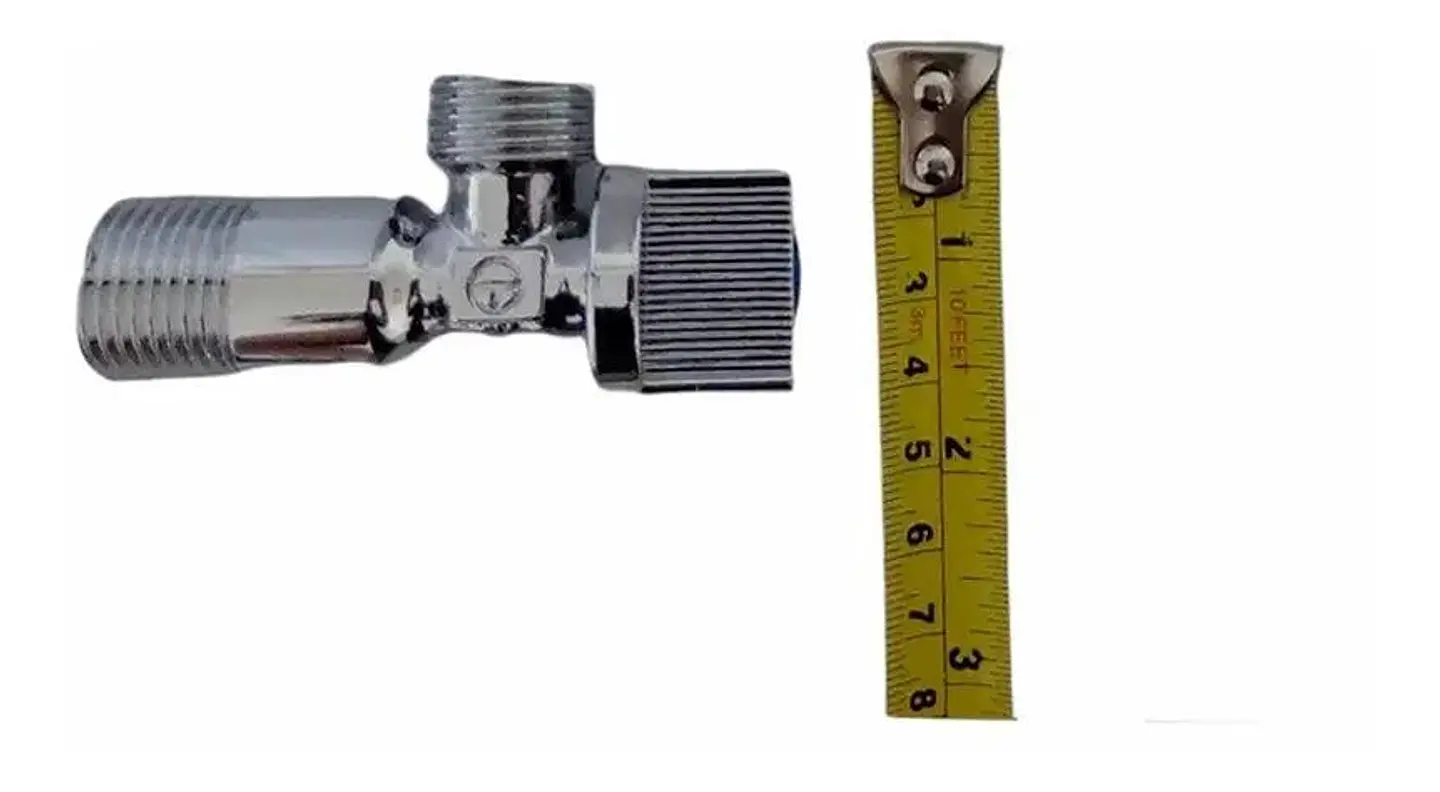 Llave Angular He-he 1/2 Pulgadas Taumm Con Adorno Pared 8