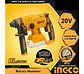 Rotomartillo Inalámbrico Brushless Ingco 20v Indus Crhli2201 Naranja Claro 60 Hz - Miniatura 8